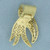 Baguette and Round Diamond Enhancer or Slide in 18k Yellow Gold