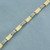 Two Tone Princess Diamond Bracelet in 14k Yellow and White Gold