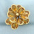 Citrine Flower Ring in 14k Yellow Gold