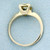 Vintage Diamond Solitaire Engagement Ring in 14K White Gold