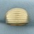 Striped Dome Ring in 14k Yellow Gold