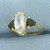 Marquise CZ and Tourmaline Ring in 10k Yellow Gold