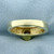 Unique Quilted Design Diamond Solitaire Ring in 14K Yellow Gold