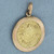 Cancer Zodiac Charm in 10k Yellow and Rose Gold