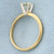 Round Brilliant Diamond Solitaire Engagement Ring in 14K Yellow and White Gold