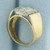 Diamond Halo Target Ring in 14k Yellow Gold