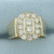 Diamond Halo Target Ring in 14k Yellow Gold