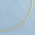 3mm Omega Necklace in 14k Yellow Gold