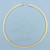 Italian 4mm Flat Omega Necklace in 14k Yellow Gold