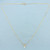 Italian Heart Link Diamond Necklace in 14k Yellow Gold