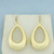 Teardrop Dangle Earrings in 10k Yellow Gold