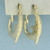 Diamond Cut Dolphin Hoop Earrings in 10k Yellow Gold