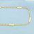 32 Inch Bar and Link Chain Necklace in 14k Yellow Gold