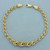 Italian Graduated Swirl Link Bracelet in 14k Yellow Gold