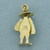 Hombre With Sombrero and Poncho Charm in 14k Yellow Gold