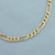 Italian Figaro Link Bracelet in 14k Yellow Gold