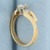 Vintage Oval Diamond Engagement Ring in 14K Yellow Gold