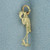 Flamingo Charm in 14k Yellow Gold