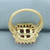 Ruby and Diamond Ring in 10k Yellow Gold