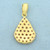 Designer Morganite Teardrop Pendant in 18K Yellow Gold