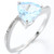 Blue Topaz and Diamond Ring in Sterling Silver