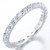 Sky Blue Topaz Eternity Stacking Band Ring in Sterling Silver