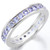 Tanzanite Eternity Stacking Band Ring in Sterling Silver