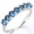 London Blue Topaz Stacking Band Ring in Sterling Silver