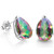 4x6 Pear Mystic Topaz Earrings in Sterling Silver