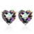 10MM Heart Mystic Topaz Earrings in Sterling Silver