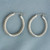 Diamond Inside Out Hoop Earrings in 10K White Gold