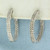Diamond Inside Out Hoop Earrings in 10K White Gold