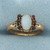 Antique 1890 Moonstone and Garnet Ring in 14k Rose Gold