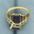 Ametrine, Amethyst, and Citrine Ring in 10K Yellow Gold