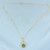 Jade and Diamond Necklace in 18K Yellow Gold