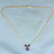 Amethyst and Diamond Necklace in 14K Yellow Gold