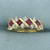 Ruby and Diamond Ring in 14K Yellow Gold