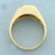 Mens Vintage Step Design Diamond Ring in 14K Yellow Gold