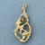Freeform Gold Nugget Pendant in 14k Yellow Gold
