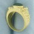 Heavy Jade Ring in 18K Yellow Gold.