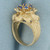 Spinel Flower Ring in 10K Yellow Gold