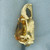 Citrine Butterfly Leaf and Flower Pendant in 14k Yellow Gold