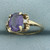 Color Changing Sapphire and Diamond Ring in 14k Yellow Gold