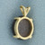 Star Sapphire Pendant in 14K Yellow Gold