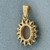 Opal and Sapphire Pendant in 14K Yellow Gold