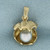 Tahitian Pearl in Oyster Shell 3D Pendant in 10K Yellow Gold