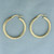 Italian Hoop Earrings in 14K Yellow Gold