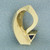Tanzanite and Opal Inlay Pendant Slide in 14K Yellow Gold