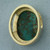 Turquoise Bezel Large Pendant in 10K Yellow Gold