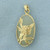 Jade Flower Pendant in 14K Yellow Gold